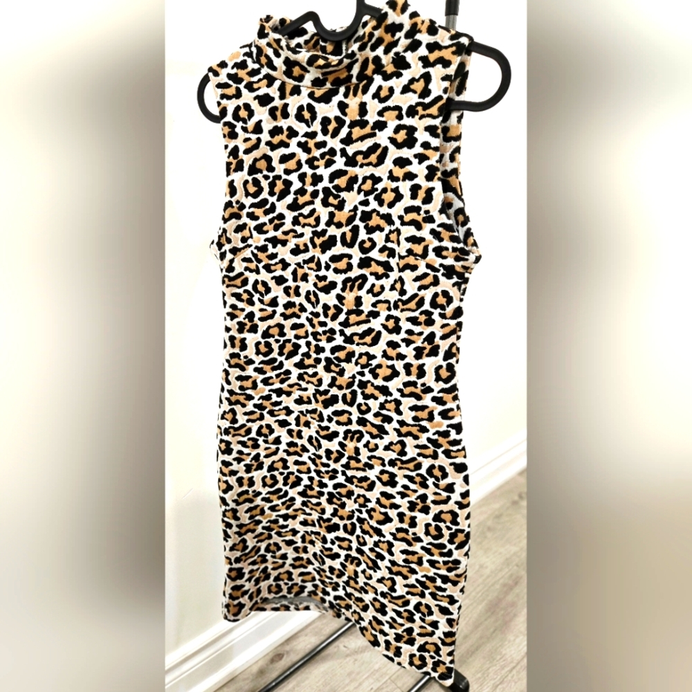 Design Lab Lord & Taylor Animal Print Dress